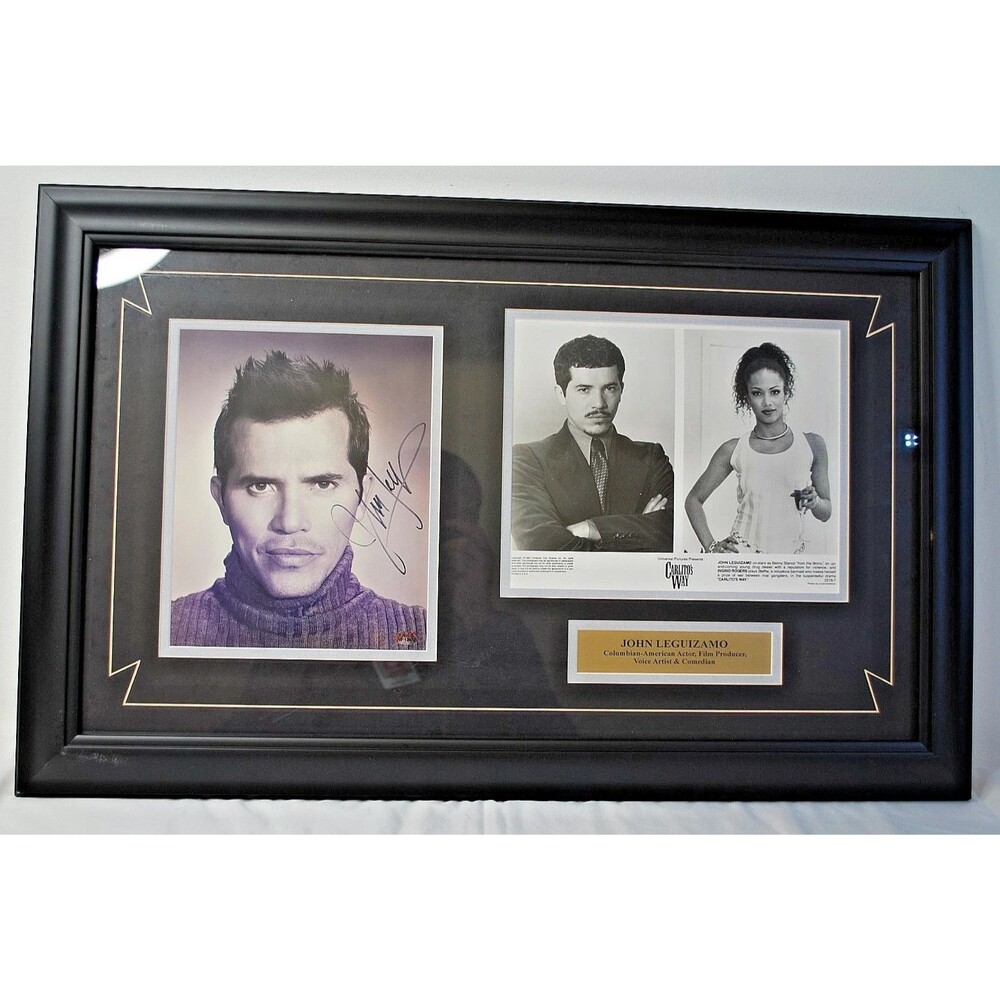 John Leguizamo Carltio's Way Framed Plaque Signed Picture - COA PAAS #12672